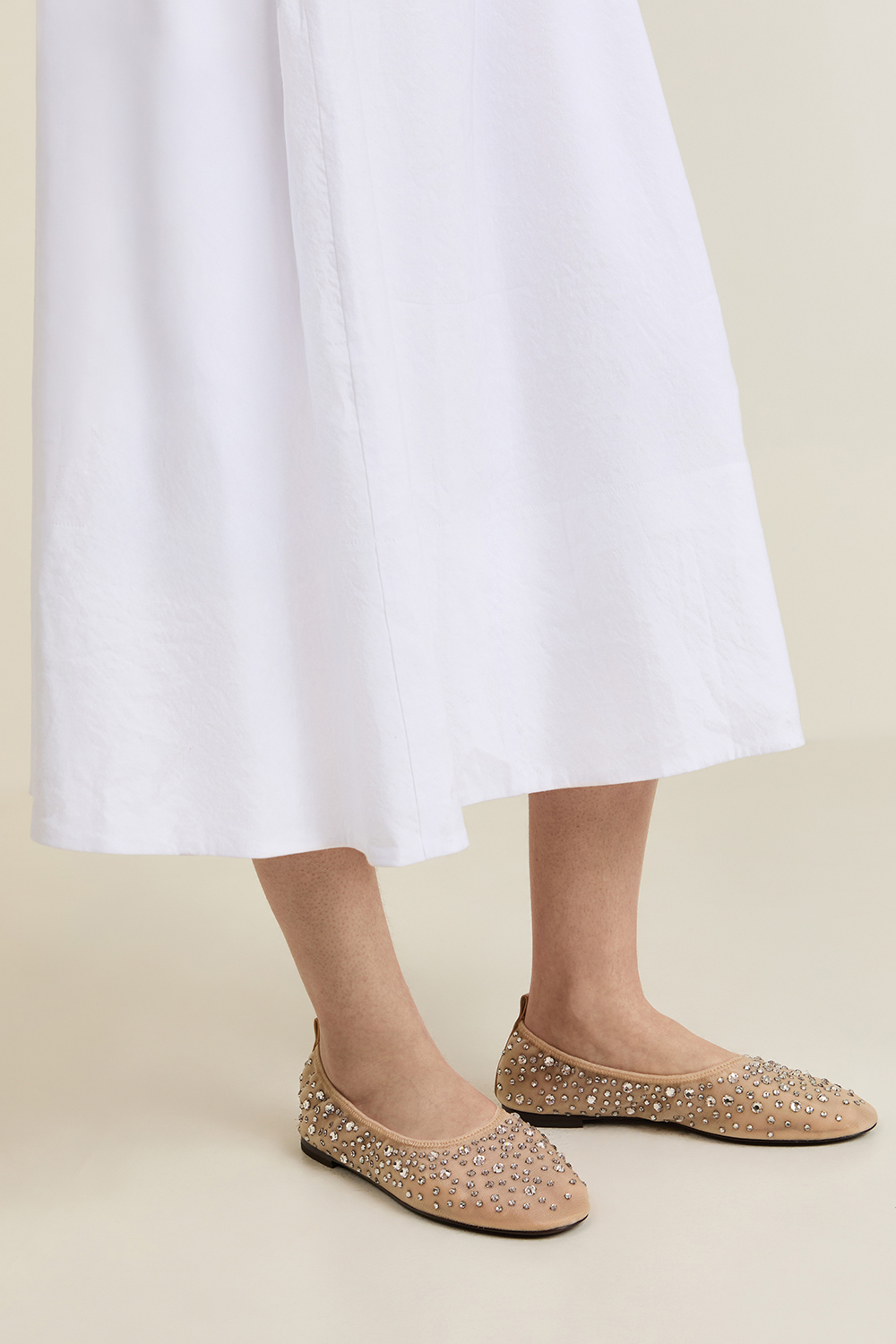 נעלי בלרינה קריסטלים TORY BURCH